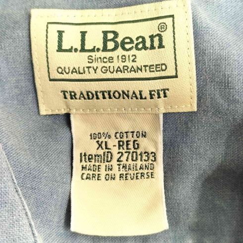 エルエルビーン L.L.Bean フラップポケットTRADITIONAL FITシャツ メンズ import:XL
