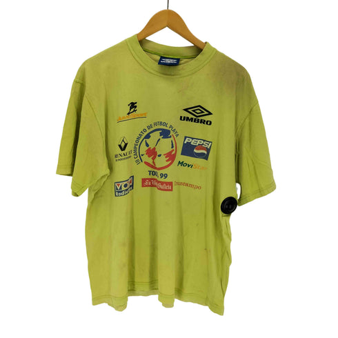 アンブロ UMBRO 90s 企業 両面プリントクルーネックTシャツ メンズ JPN:XL
