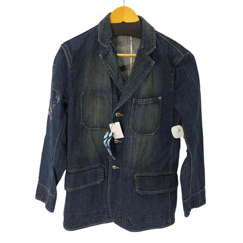 ポールスミスジーンズ Paul Smith JEANS 和柄刺繍 デニムカバオール / デニムテーラードジャケット メンズ M