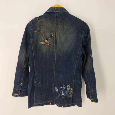 ポールスミスジーンズ Paul Smith JEANS 和柄刺繍 デニムカバオール / デニムテーラードジャケット メンズ M