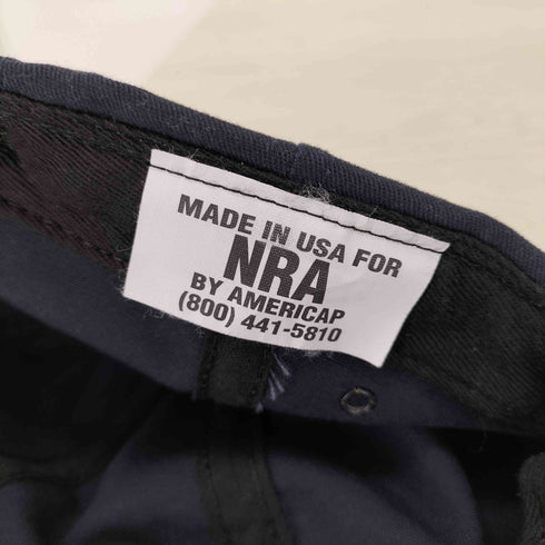 90s USA製 NRA BY AMERICAP 刺繍キャップ メンズ FREE