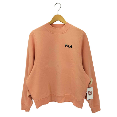 フィラ FILA ワンポイント刺繍 ボトルネックスウェット レディース M
