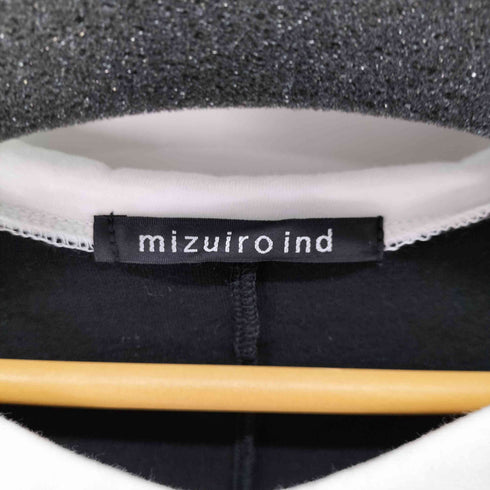 ミズイロインド mizuiro ind チビ襟ドルマンカットソー レディース