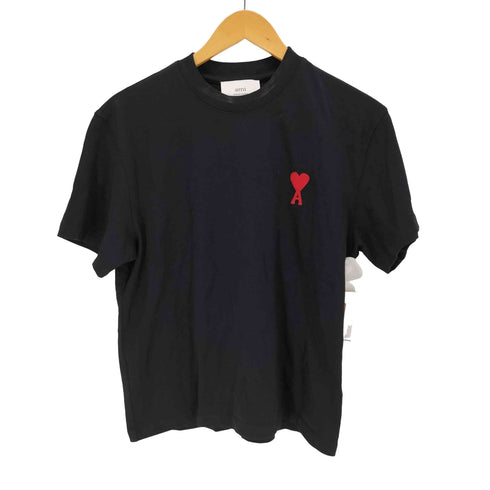 アミアレクサンドルマテュッシ AMI ALEXANDRE MATTIUSSI ハートロゴ刺繍クルーネックTシャツ レディース