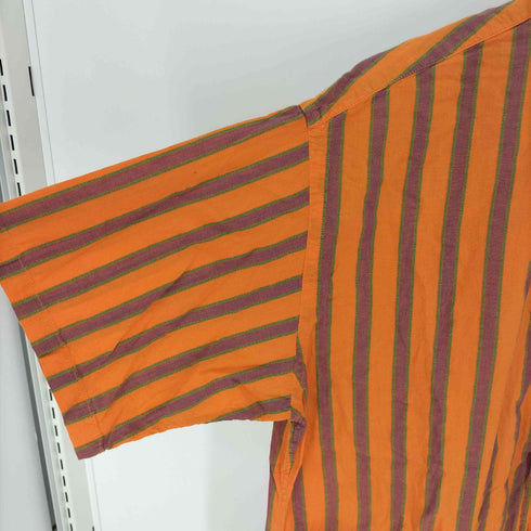 ビームス BEAMS 24SS ストライプ オープンカラー シャツ メンズ JPN:S