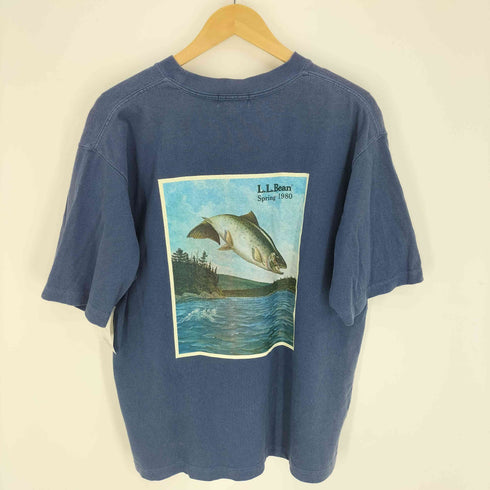 エルエルビーン L.L.Bean Bean's 1980 Catalog ビーンズ 1980 カタログ トラウト S/S Tシャツ メンズ import:M