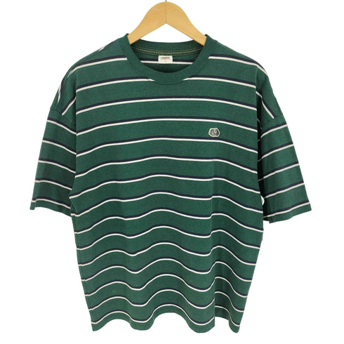 フルーツオブザルーム FRUIT OF THE LOOM ロゴ ワッペン ボーダー S/S Tシャツ メンズ import:M