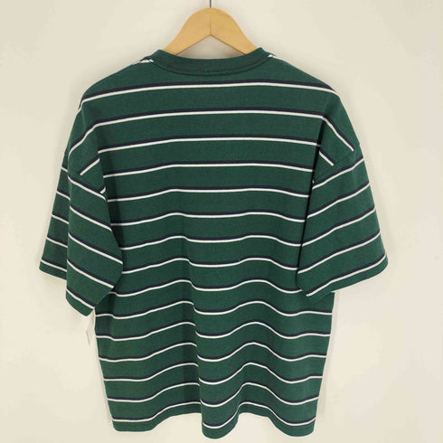 フルーツオブザルーム FRUIT OF THE LOOM ロゴ ワッペン ボーダー S/S Tシャツ メンズ import:M