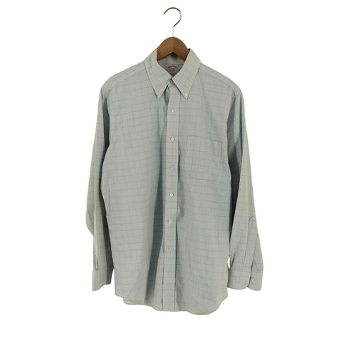 ブルックスブラザーズ BROOKS BROTHERS TRADITIONAL FIT チェック コットン ボタンダウンシャツ メンズ 15-33