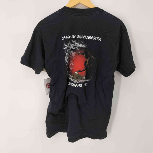 フルーツオブザルーム FRUIT OF THE LOOM 90s USA製 シングルステッチ CHINESE SHAO-LIN CENTER 両面プリント シャツ メンズ import:L