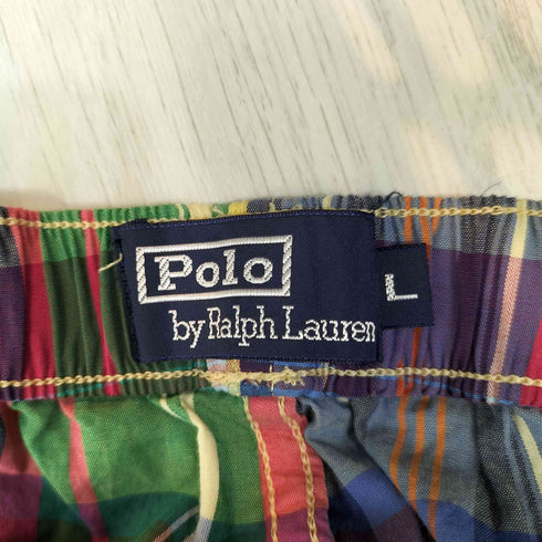 ポロバイラルフローレン Polo by RALPH LAUREN 90-00S マドラスェック ショーツ メンズ