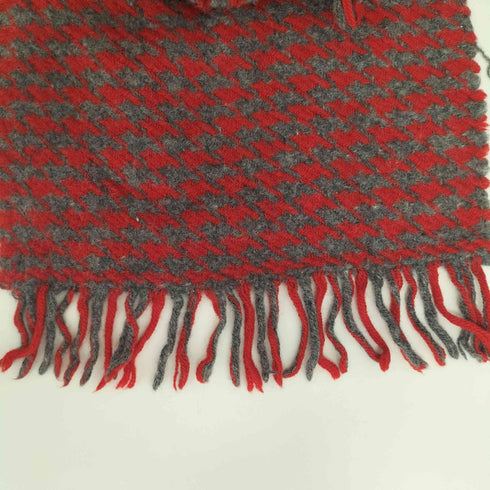 ツイードミル TWEEDMILL 英国製 千鳥格子 フリンジマフラー メンズ