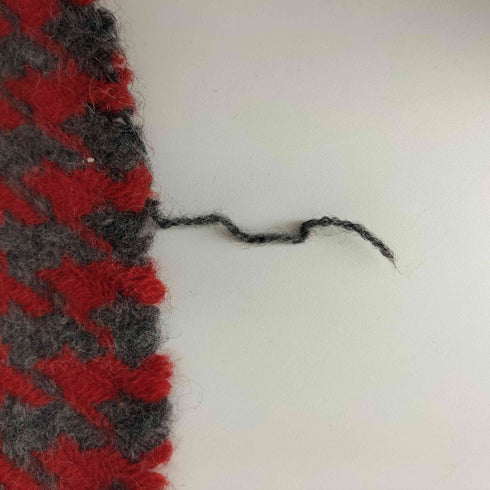 ツイードミル TWEEDMILL 英国製 千鳥格子 フリンジマフラー メンズ