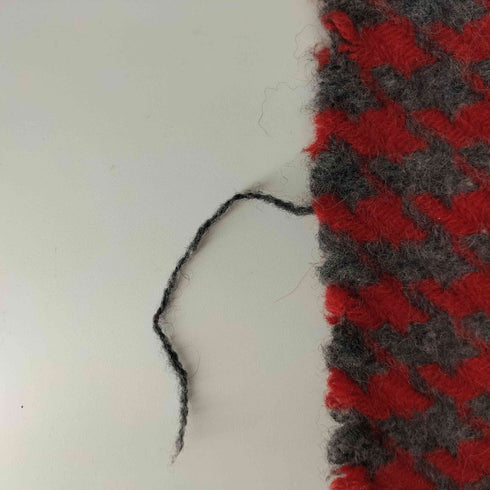 ツイードミル TWEEDMILL 英国製 千鳥格子 フリンジマフラー メンズ