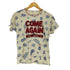rough natural charm 総柄 クルーネックTシャツ Y2K 平成 レディース JPN:M