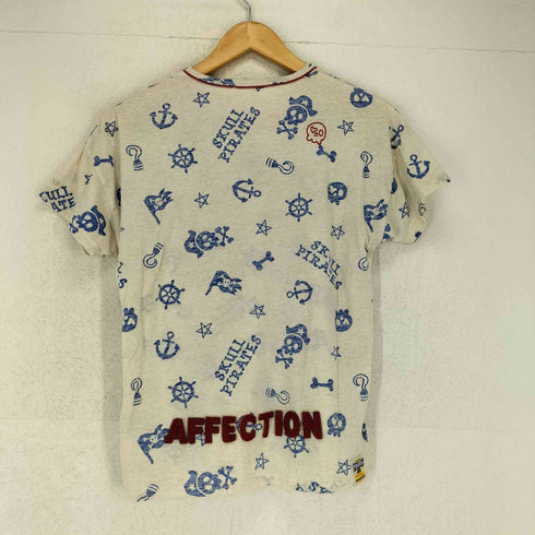 rough natural charm 総柄 クルーネックTシャツ Y2K 平成 レディース JPN:M