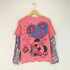 love revolution ボーダー キャラクタープリント クルーネックTシャツ Y2K 平成 レディース FREE