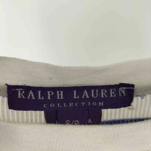 ラルフローレンパープルレーベル RALPH LAUREN PURPLE LABEL フリル リブ ボーダー カットソー レディース import:S