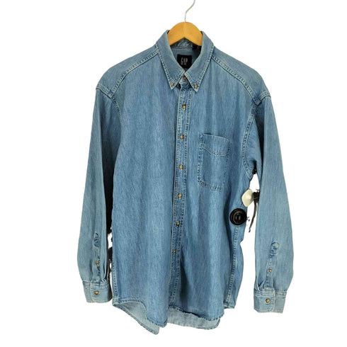 ギャップ Gap 90~00S ワイドシルエットデニムシャツ メンズ L/G