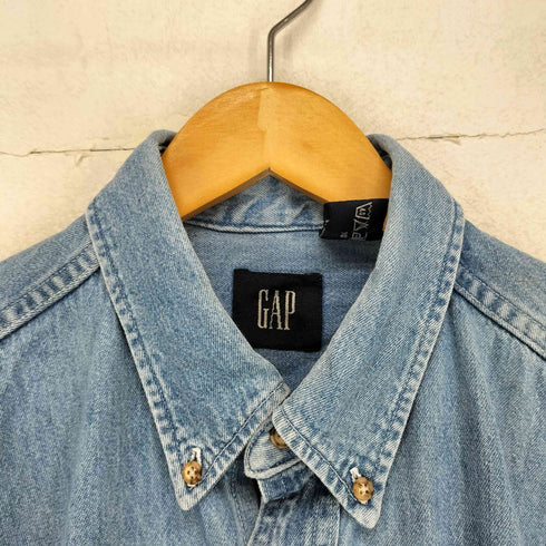 ギャップ Gap 90~00S ワイドシルエットデニムシャツ メンズ L/G