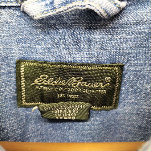 エディーバウアー Eddie Bauer 00S デニムシャツ メンズ L TALL