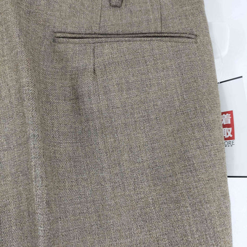 GARDINAL YZIP 1タック ウールスラックス メンズ