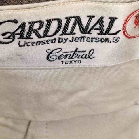 GARDINAL YZIP 1タック ウールスラックス メンズ