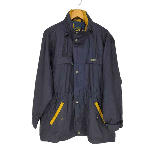 エーグル AIGLE ロゴラバーパッチ ナイロンマウンテンジャケット メンズ L