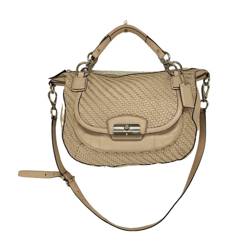 コーチ COACH 2WAY イントレチャートデザインオールレザーショルダーバッグ レディース