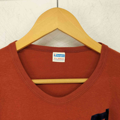 チャンピオン Champion 70-80S バータグ後期 USA製 フロッキー Tシャツ wesley メンズ JPN:XL