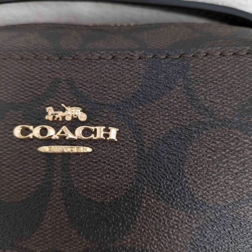 コーチ COACH シグネチャーロゴ オールレザーショルダーバッグ レディース