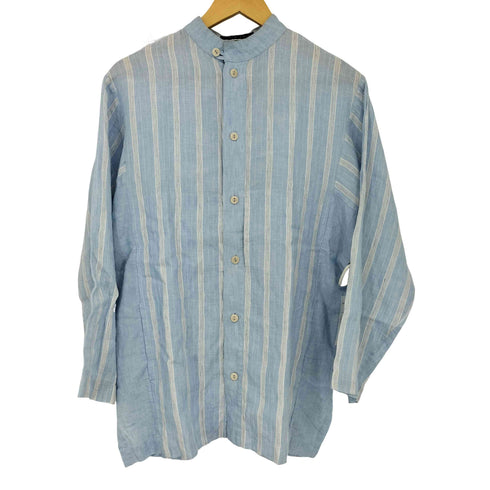 シリンギルド SHIRIN GUILD バンドカラ― リネンシャツ メンズ import:S