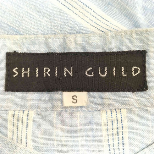 シリンギルド SHIRIN GUILD バンドカラ― リネンシャツ メンズ import:S