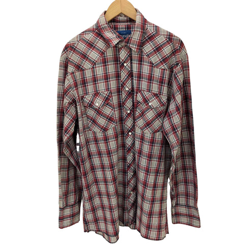 ラングラー Wrangler 80S-90S チェック柄 ウエスタンシャツ メンズ JPN:L