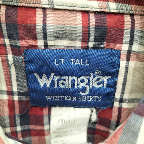 ラングラー Wrangler 80S-90S チェック柄 ウエスタンシャツ メンズ JPN:L