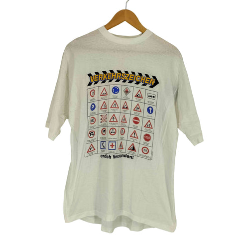 ユーロ 90S~ 標識プリントTシャツ メンズ XL