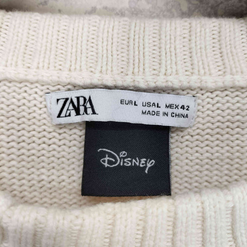 ザラ ZARA キャラクターデザインクルーネックニット メンズ L