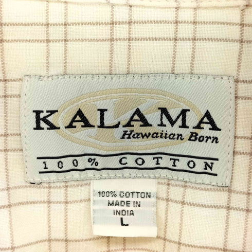 KALAMA 半袖オープンカラーシャツ メンズ JPN:L