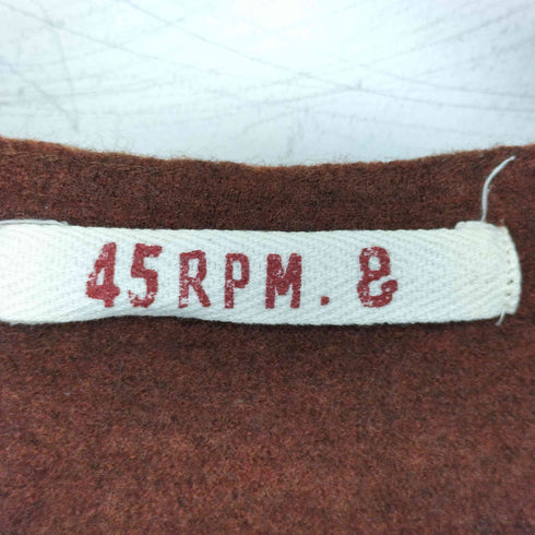 フォーティーファイブアールピーエム 45rpm ウールVネックカットソー レディース JPN:2