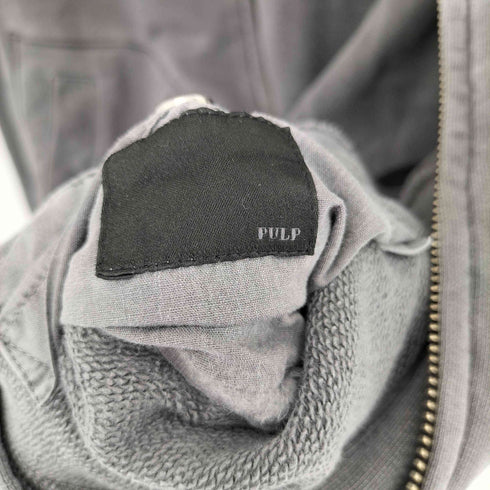 パルプ PULP フェードブラック ジップフーディ メンズ import:M
