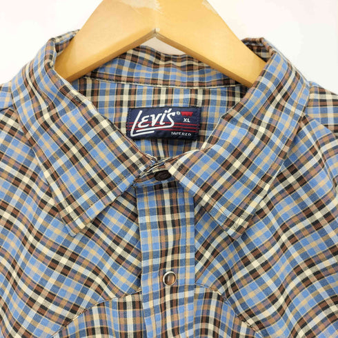 リーバイス Levis 70S 青タグ ボックスシルエット L/S ウエスタンシャツ メンズ import:XL