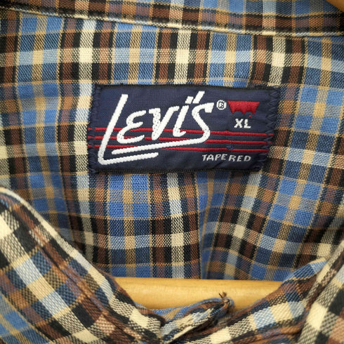 リーバイス Levis 70S 青タグ ボックスシルエット L/S ウエスタンシャツ メンズ import:XL