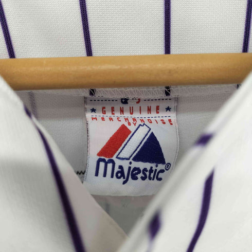 マジェスティック MAJESTIC チームロゴ ベースボールシャツ メンズ XL