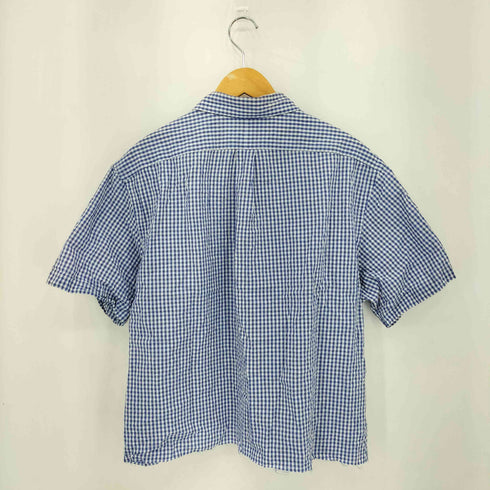 ラルフローレン RALPH LAUREN ポロ刺繍 チェック柄半袖シャツ メンズ import:XL