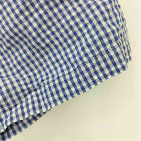 ラルフローレン RALPH LAUREN ポロ刺繍 チェック柄半袖シャツ メンズ import:XL