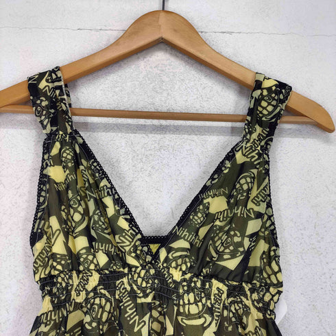 グラッドニュース GLAD NEWS 総柄 ミニワンピース 平成 Y2K レディース R