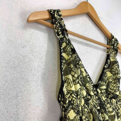 グラッドニュース GLAD NEWS 総柄 ミニワンピース 平成 Y2K レディース R