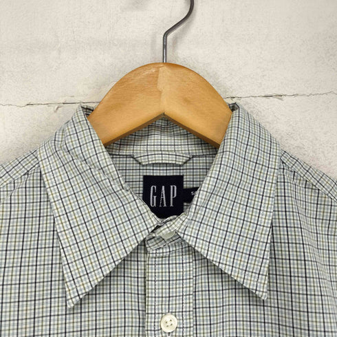 ギャップ Gap 00S チェック柄半袖シャツ メンズ S