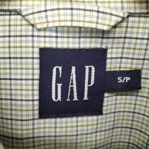 ギャップ Gap 00S チェック柄半袖シャツ メンズ S