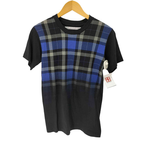 ジョンローレンスサリバン JOHN LAWRENCE SULLIVAN チェック切替 半袖 クルーネック Tシャツ メンズ JPN:S